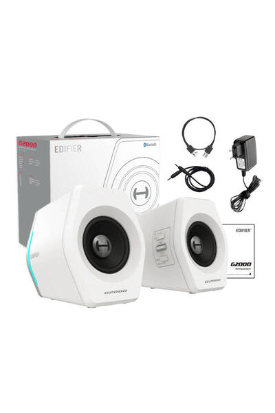 Edifier G2000 2.0 Bluetooth Gaming RGB wei√ü retail