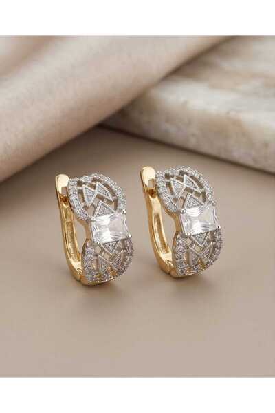 XUPING JEWELRY Zircon Talş Modeled Earrings