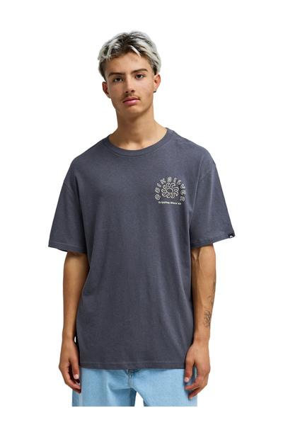Quiksilver CURVE PALM Gri Erkek T-Shirt