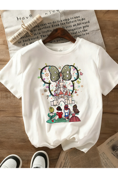 SAUDI DISNEYLAND disneyland Men and Women's 100% Cotton T-Shirt - Oversized C...