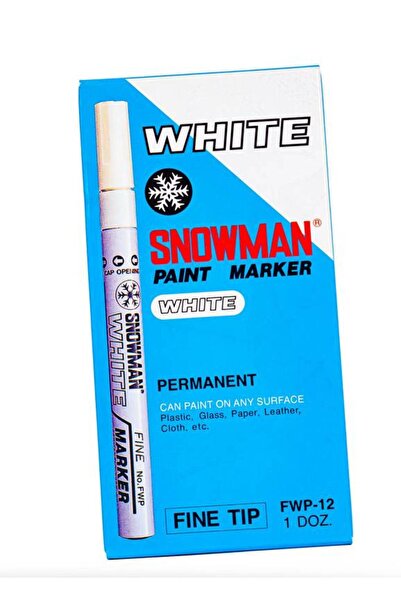 OEMS FWP-12 White Paint Marker – Waterproof, Heat-Resistant, Multi-Surface Pe...