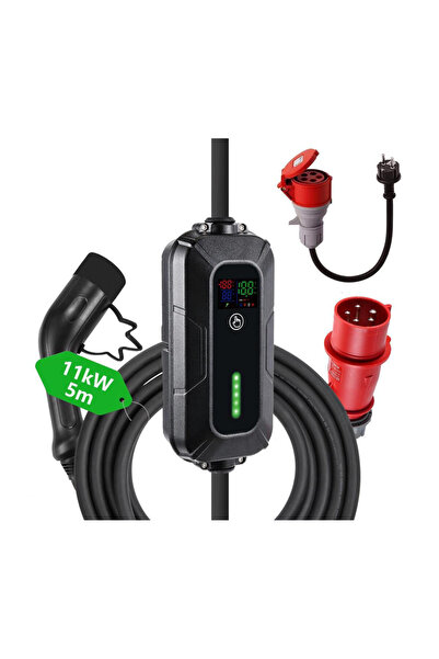 İMMAX Φορητός Σταθμός Φόρτισης 11 kW 3P με Ενσωματωμένο Καλώδιο Νεοπρενίου Υψ...