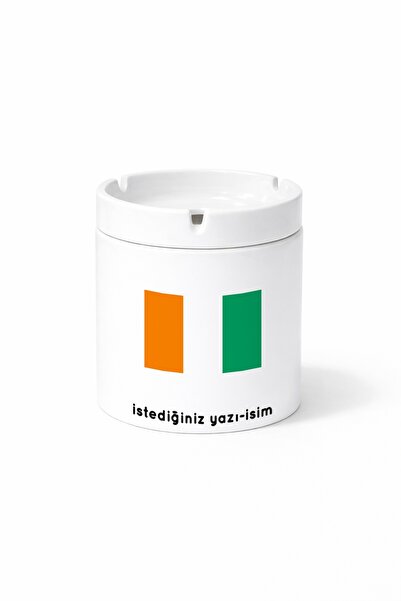 Kirbi Reklam Country Ci Ivory Coast Ivory Coast Flag Flag Printed Ashtray Ash...