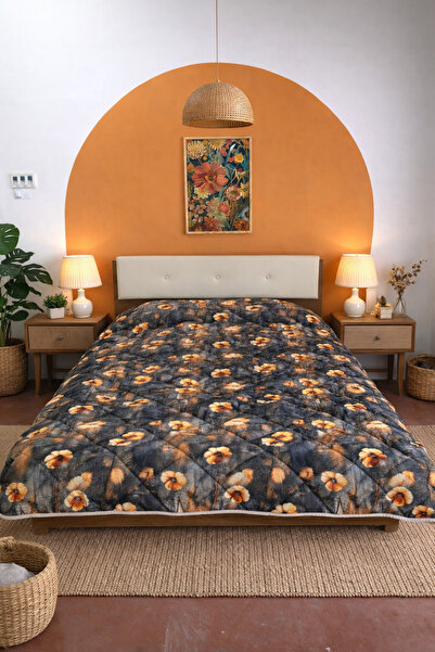 Bikaya Home Luxury Double 5D Digital Cotton Quilt |   195X215 cm |   Full, Fl...