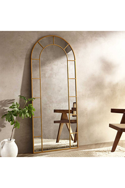 RIDGE 180X80Cm Large Wall Mirror with Black Metal Frame |   Modern Design Ali...