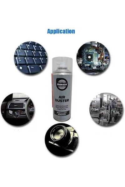 Asmaco Air Duster Spray Can - Multi-Purpose Cleaning for Computers, Laptops, Keyboards, Electronics - 400ml