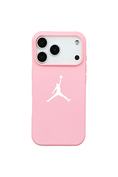 Casen iPhone 17 Pro Pembe Lansman Renkli Silikon Premium Basketbol Kılıf
