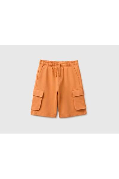 United Colors of Benetton Pantaloni scurți bermuda pentru băieți, cu detaliu ...