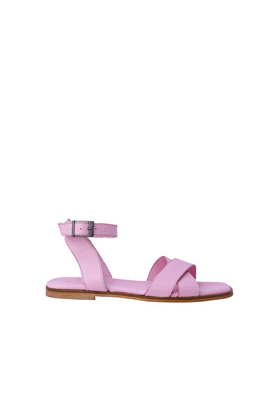 DİSPARİTA Women's Flat Sandals with Buckle Closure