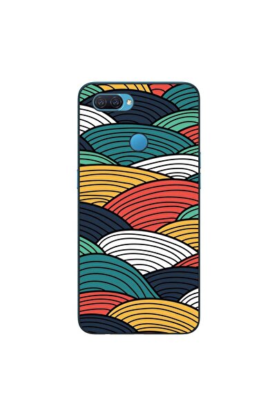 OEM Husa compatibila cu Oppo A12 Silicon Gel Tpu Model Abstract Striped Peaks