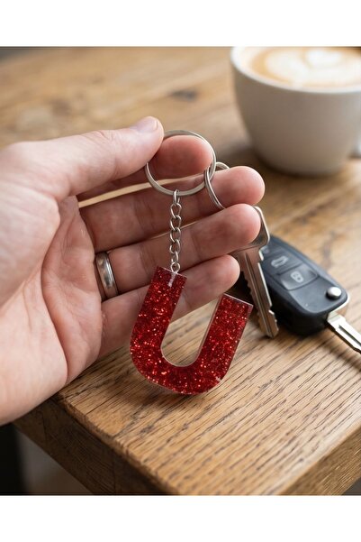 Luvia Accesories Keychain Letter U Epoxy
