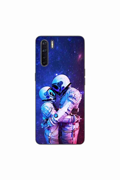 OEM Husa compatibila cu Oppo A91 Silicon Gel Tpu Model Astronauts Couple