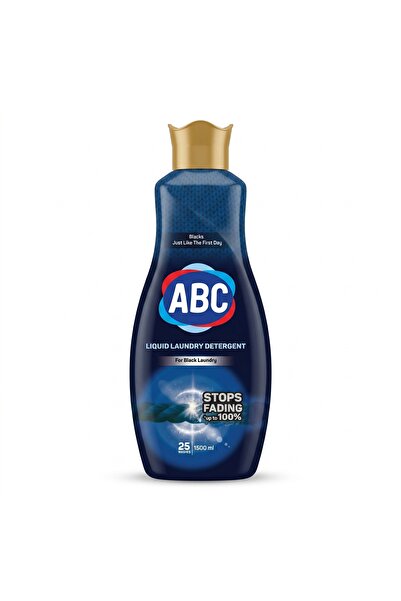 ABC Black Liquid Laundry Detergent 1.5L, 25 Washes, Protects Black, Dark Colors