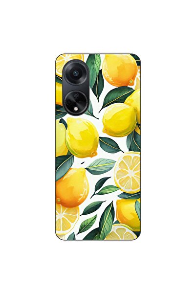 OEM Калъф, съвместим с Oppo A98 5G, силиконов гел TPU модел с десен на лимони