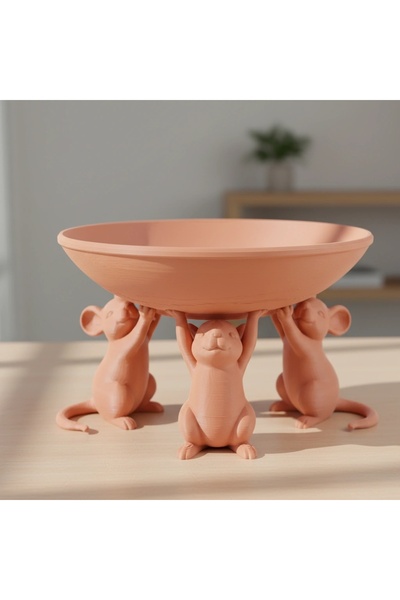OEM Bol Decorativ cu Suport Figurine Animale