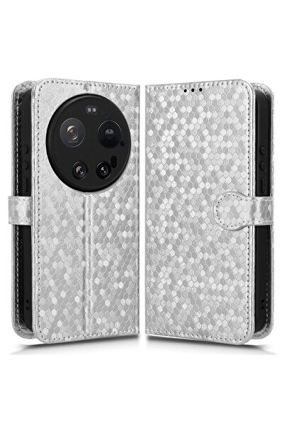 sscase Honeycomb Θήκη Πορτοφόλι Silver (Xiaomi 17 Ultra 5G)