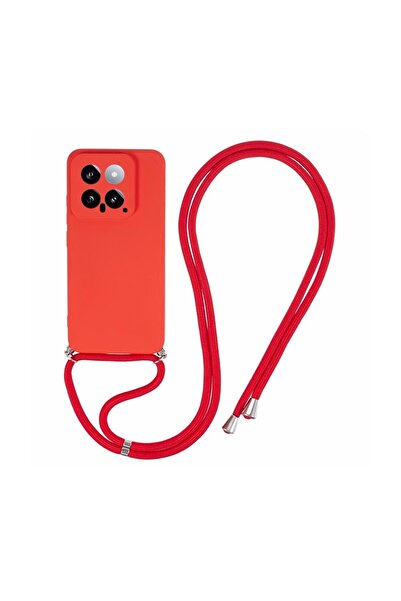 sscase Candy Colors Θήκη Σιλικόνης με Λουράκι Red (Xiaomi 14 5G)