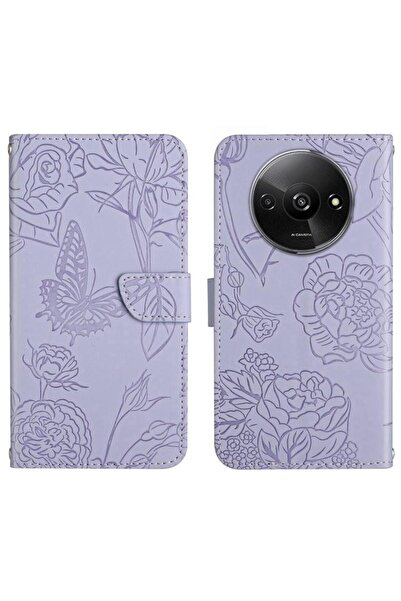 sscase Butterfly Θήκη Πορτοφόλι Purple (Xiaomi Redmi A3)