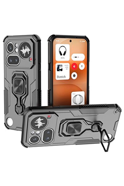 sscase Magnetic Ring Σκληρή Θήκη με Δαχτυλίδι Black (Nothing Phone (4a) Pro)