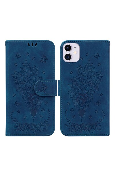 sscase Butterfly Rose Θήκη Πορτοφόλι Blue (Apple iPhone 11)