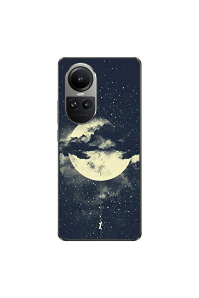 OEM Husa compatibila cu Oppo Reno10 5G Silicon Gel Tpu Model Moon Climbing