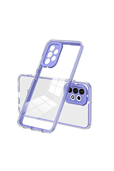 sscase Color Frame Διάφανη Θήκη Σιλικόνης Purple (Samsung Galaxy A23 5G)
