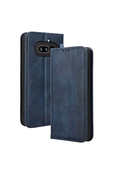 sscase Retro Θήκη Βιβλίο Blue (Nothing Phone (4a))