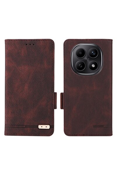 sscase Magnetic Clasp Θήκη Πορτοφόλι Coffee (Xiaomi Redmi Note 15 4G)