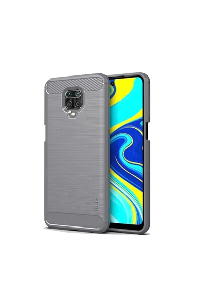 sscase Carbon Fiber Soft TPU θήκη Grey (Xiaomi Redmi Note 9S / 9 Pro)