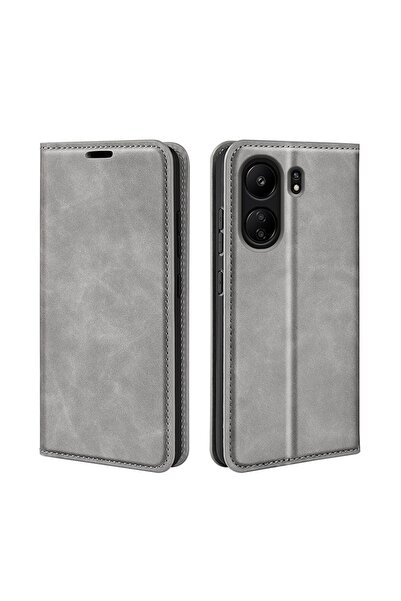 sscase Retro Magnetic Θήκη Βιβλίο Grey (Xiaomi Redmi 13C/Poco C65)