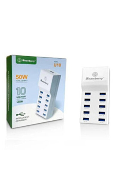 Smartberry محول طاقة USB للحائط بقوة 50 واط طراز U10