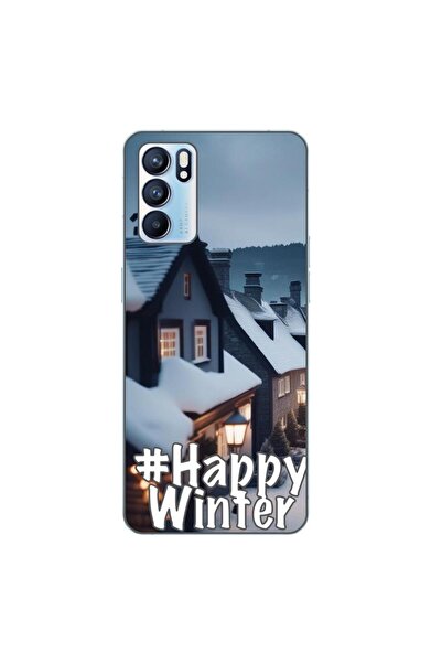 OEM Husa compatibila cu Oppo Reno6 5G Silicon Gel Tpu Model Happy Winter