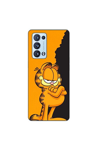 OEM Husa compatibila cu Oppo Reno6 Pro 5G Silicon Gel Tpu Model Garfield Blac...