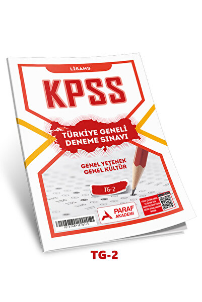 Paraf Akademi KPSS Lisans Deneme Türkiye Geneli 2. Deneme