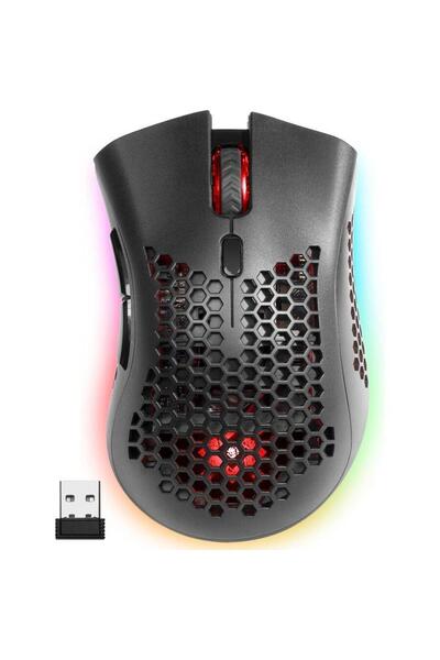 Defender Mouse Gaming GM-709L, iluminare RGB, Wireless 2.4Ghz (Negru)