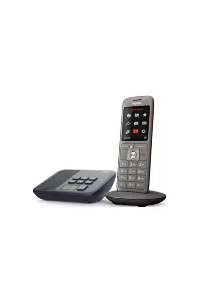 GIGASET CL660A DECT безжичен телефон, със свободни ръце, бебефон, черен
