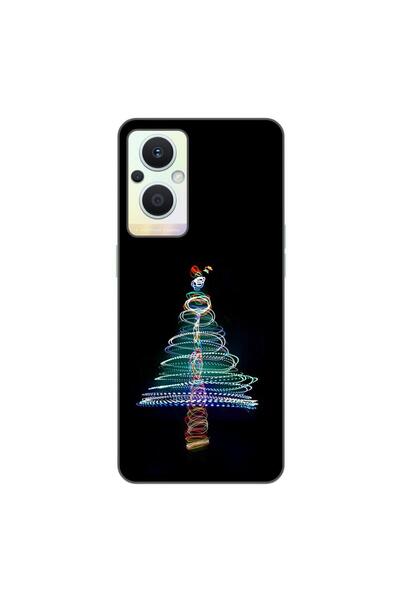 OEM Husa compatibila cu Oppo Reno7 Lite Silicon Gel Tpu Model Craciun Brad Neon