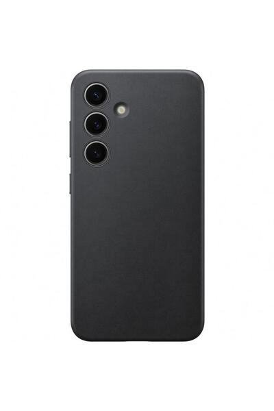 Samsung Husă de protecție din piele vegană pentru Galaxy S24, Negru