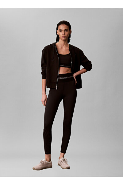 Calvin Klein Siyah Kadın Tayt ICON SPORT WIDE WB 7/8 LEGGING