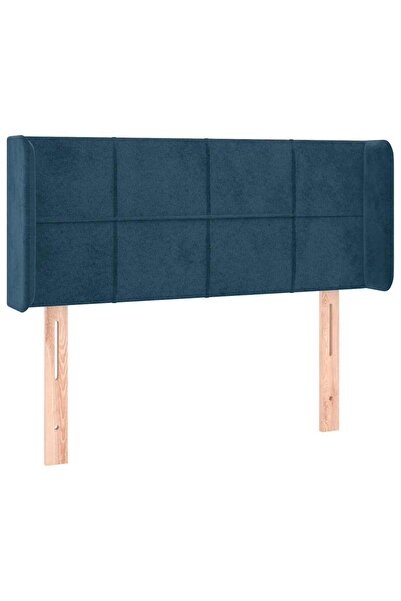 vidaxl Dark blue headboard with wings 83x16x78/88 cm Velvet
