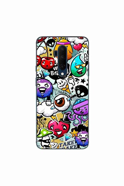 OEM Husa compatibila cu OnePlus 7T Pro Silicon Gel Tpu Model Pop Art Graffiti