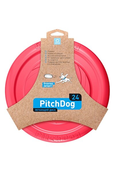 PİTCHDOG frisbee, pentru câini, roz, 24 cm
