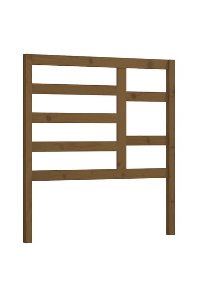 vidaxl Bedside table, honey brown, 81x4x104 cm, solid pine wood