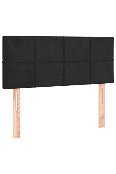 vidaxl Tăblie de pat, negru, 100x5x78/88 cm, catifea