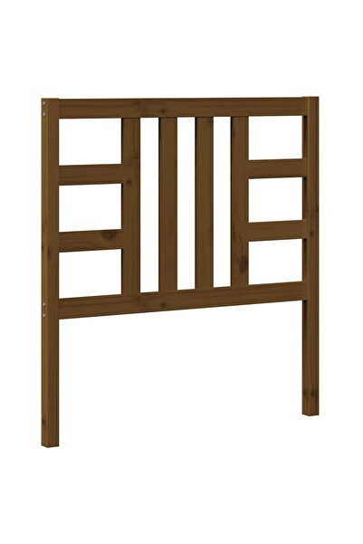 vidaxl Bedside table, honey brown, 96x4x100 cm, solid pine wood