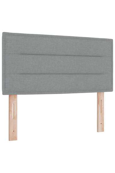 vidaxl Headboard Light gray 90 cm fabric