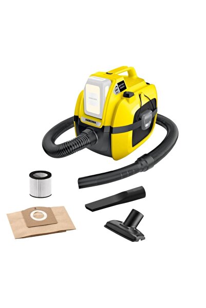 Karcher WD 1 Wet & Dry Vacuum Cleaner, 230W, 18V, 7L, Blower Function, Yellow...