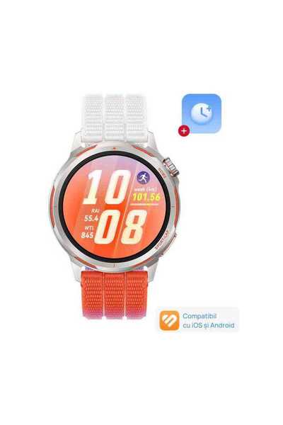 Huawei Ceas Smartwatch Watch GT Runner 2 Portocaliu Dawn, Carcasă din aliaj d...