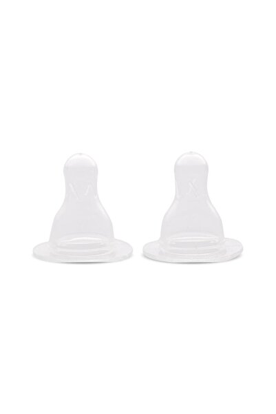LORELLİ Set of 2 Silicone Teats, Slow Flow, BPA-Free, Non-Toxic, 0m+, Size S