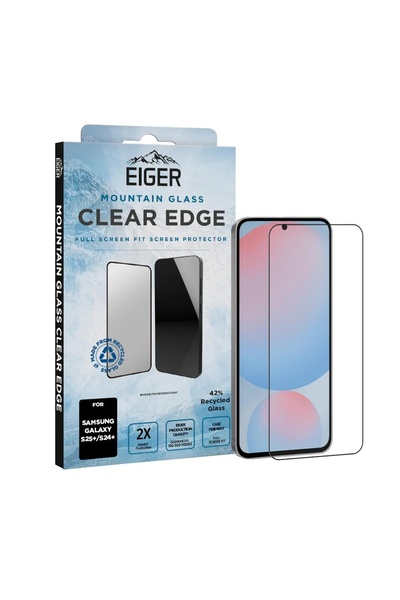 EIGER Folie Sticla 3D Mountain Glass GRS Samsung Galaxy S25 Plus / S24 Plus C...